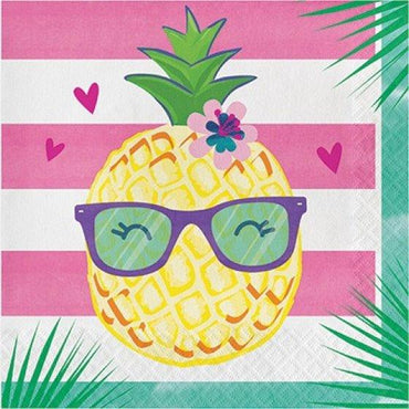 Pineapple N Friends Lunch Napkins 16pk