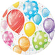 Balloon Bash Birthday Paper Lunch Plates 18cm 8pk