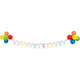 Balloon Bash Birthday Ribbon Banner 15cm x 2.59m With 20cm Balloons