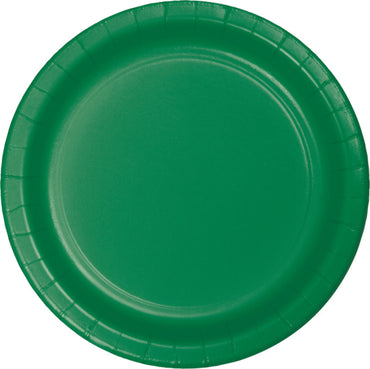 Emerald Green Dinner Paper Plates 23cm 24pk