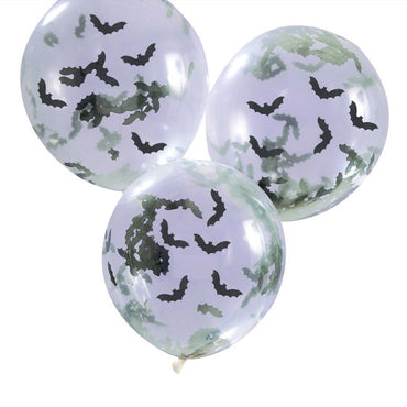 Creep It Real Confetti Balloon Bundle 30cm 5pk