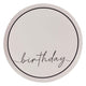 Champagne Noir Nude & Black Happy Birthday Paper Plates NPC 25cm 8pk