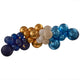 Eid Navy, Gold & White Balloon Garland with Moons & Stars 80pk