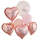 Blush Hen Rose Gold & Pink Balloon Cluster 9pk