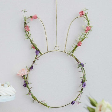 Hop This Way Contemporary Easter Bunny Wreath 32cm Each
