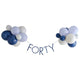 Mix it Up Navy 40th Birthday Milestone Balloon Bunting 1.5m Each