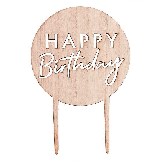 Mix It Up Happy Birthday MDF Cake Topper 18cm x 12cm Each