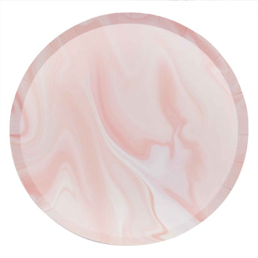 Mix It Up Pink Marble NPC Paper Plates 25cm 8pk