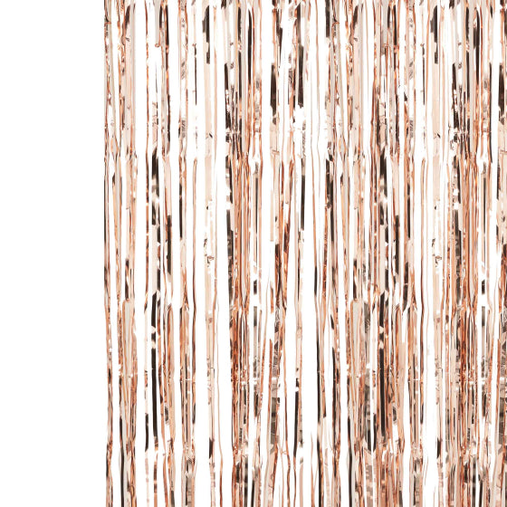 Pick & Mix Rose Gold Fringe Curtain 2.5m x 1m Each