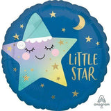 Sleepy Little Star Foil Balloon 45cm Each