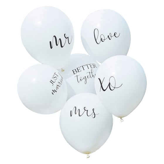 Botanical Wedding Balloons Latex Balloon Bundle 6pk