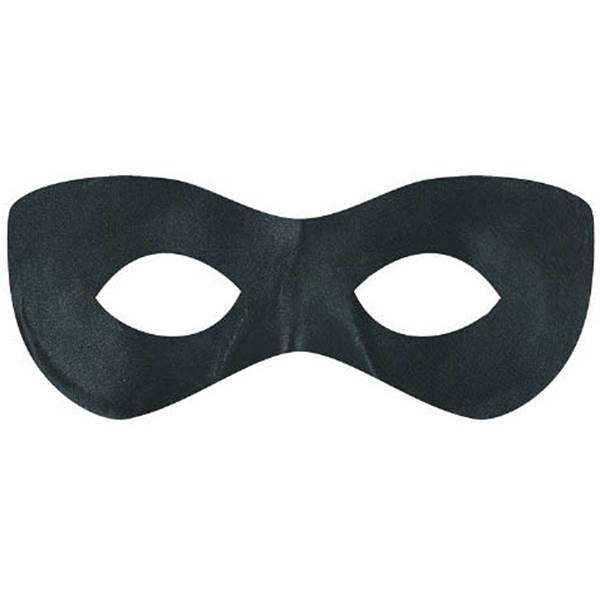 Black Super Hero Mask - Party Savers