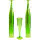 Lime Green Plastic Champagne Flute 162ml 18pk - Party Savers