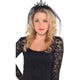 Black Veiled Tiara Each