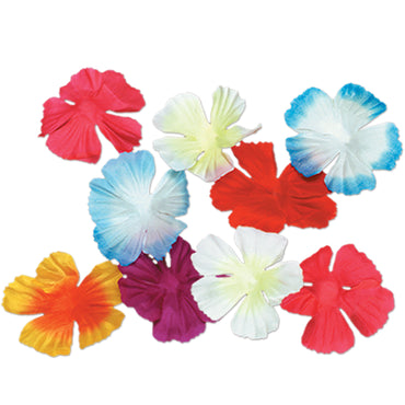 Assorted Colors Parti-Color Silk & Petals 2.5in. 40Pk - Party Savers