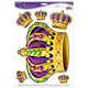 Mardi Gras Crowns Peel & Place 12in x 17in. - Party Savers