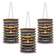 Tiki Paper Lanterns 9in. 3Pk - Party Savers