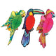 Exotic Tissue Birds Assorted Designs 17in. Each - Party Savers