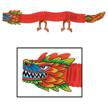 Asian Tissue Dragon 6ft - Party Savers