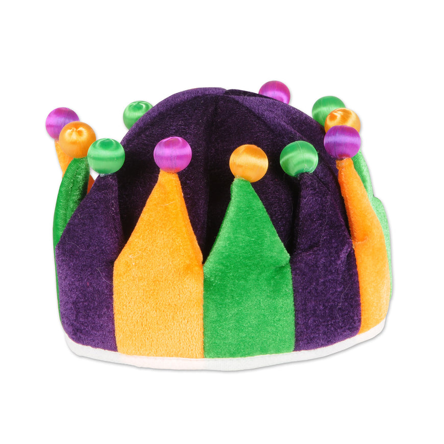 Plush Jester Crown Each - Party Savers