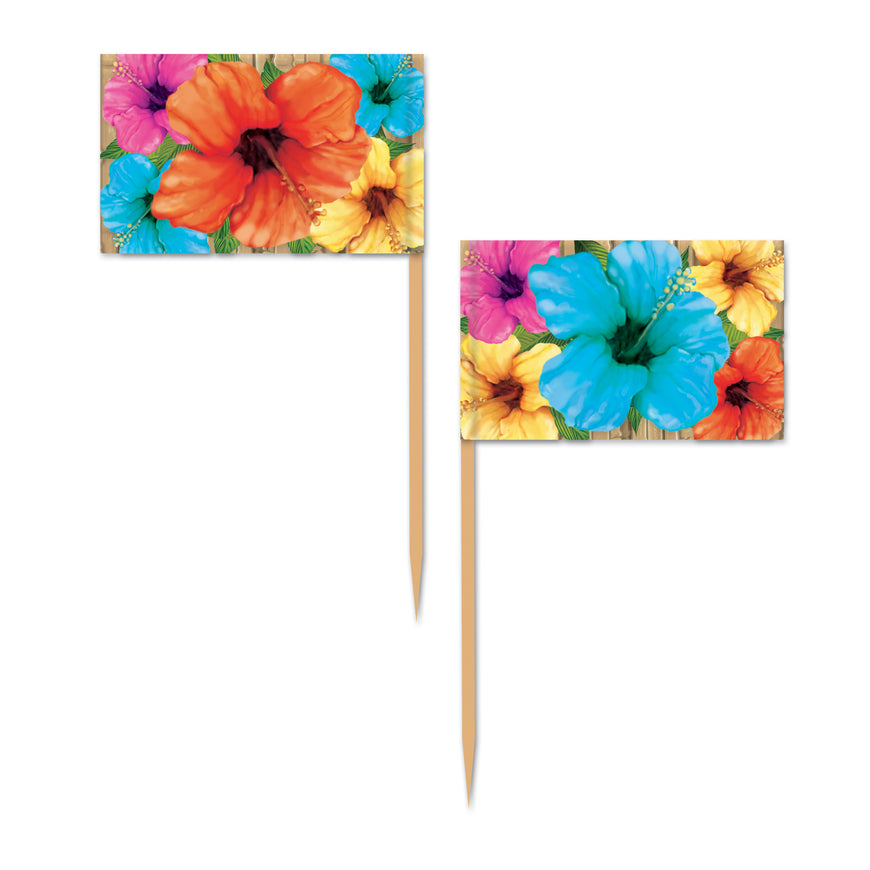 Hibiscus Picks 50pk - Party Savers