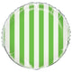 Lime Green Stripes Foil Balloon 45cm - Party Savers